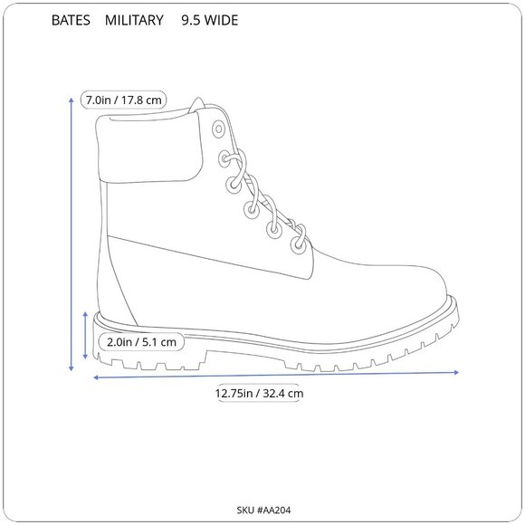 Bate's Vibram Gore-Tex Mountain Combat Boots Men's 9.5 Wide - E03412A GTX Nwot's - Picture 6 of 9
